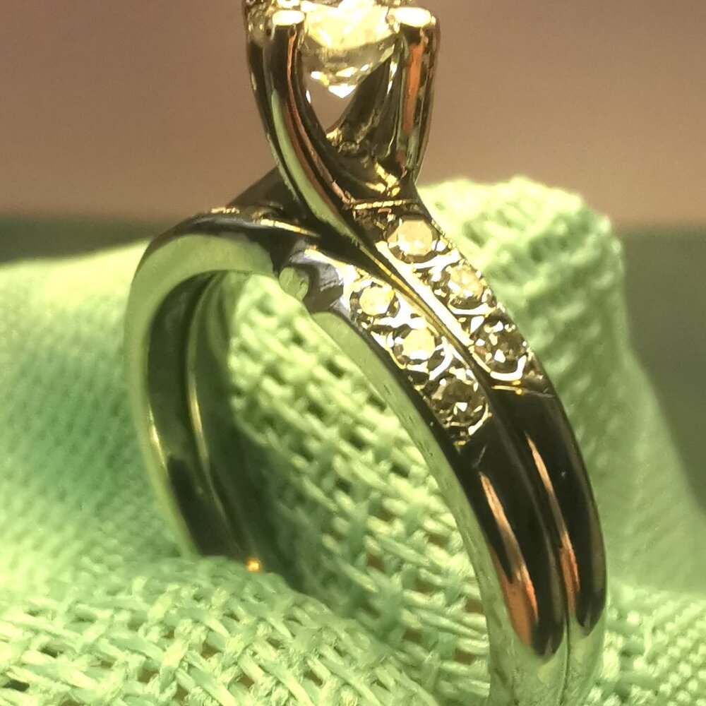 18KT White Gold Includes Market Evaluation Docs. 0.50ctw Diamond Custom-Sized Br